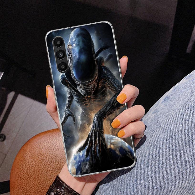 Coole A-Alien X-Xenomorph Handyhülle für Samsung Galaxy A17 A37 A57 A16 A26 A36 A56 A15 A14 A13 A55 A54 A53 A35 A34 A33 A25 A24 A