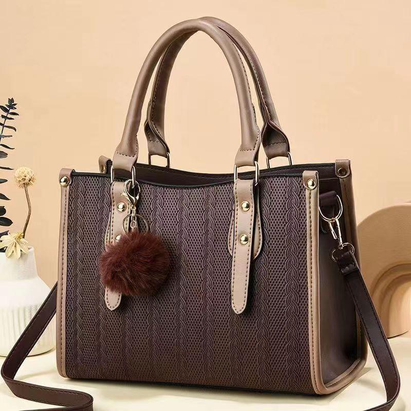 

Большая вместимость одно плечо сумка через плечо женская сумка иностранного стиля сумка новая мода полосатая текстура корейский многослойный .