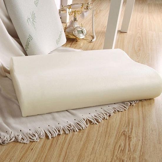 Memory Foam Pillow Bamboo Fiber Cover Sleep Cervical Health Care