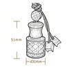 1 Stück Aromatherapie Ätherisches Öl Flasche Hängende Auto Parfümflasche Ornament Auto Lufterfrischer Auto Dekoration Innenraum Für Zuhause