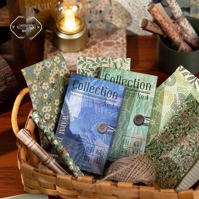 Yu Xian Retro Literaturzeitschrift Hintergrundpapier - 60 Blatt, 6 Designs