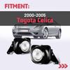 Протитуманні фари для Toyota Celica 2000-2005 Пара ламп з прозорим скляним склом, assembly pair, лампи для переднього бампера