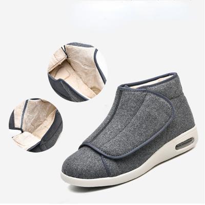 Scarpe alla moda per camminare Invernali in Velluto Ortopediche per Piedi Larghi Scarpe Gonfie Regolazione Eversione Morbide Comode Scarpe per Diabetici
