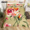 Chinese Style Flower Duvet Cover Vintage Comforter Cover Microfiber Garden Floral Bedding Set Bedclothe Juvenile Adult Bedroom