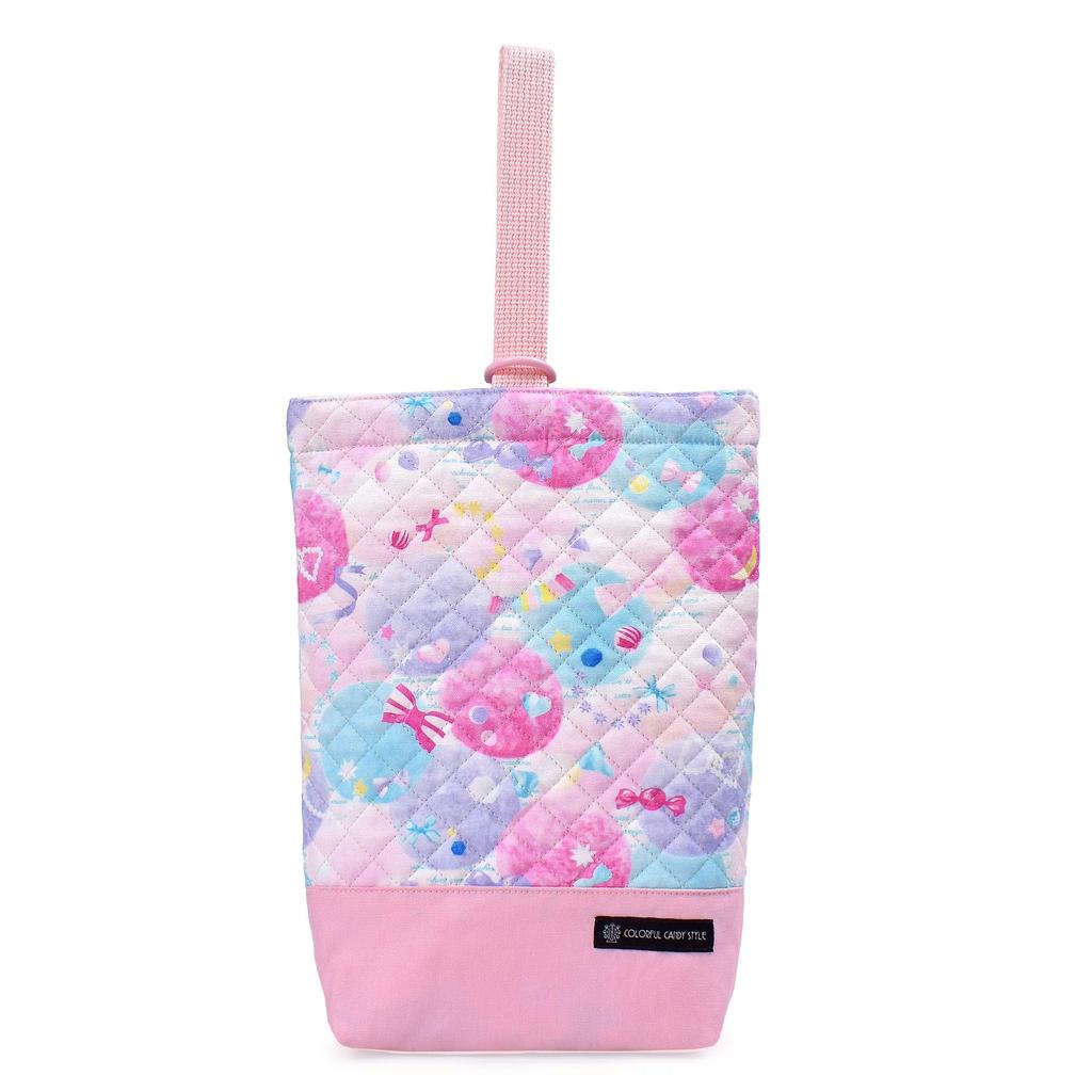 COLORFUL CANDY STYLE Quilted Entrance Set and Cute Candy Pop Perfect for Preparing for Includes a Lesson Shoe Gym Clothes and Cup Bag NW400700 4-Piece