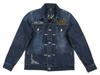 Jeansjacke mit Kettenstickerei-Patch M INDIGO [Banson] NVSL-2305