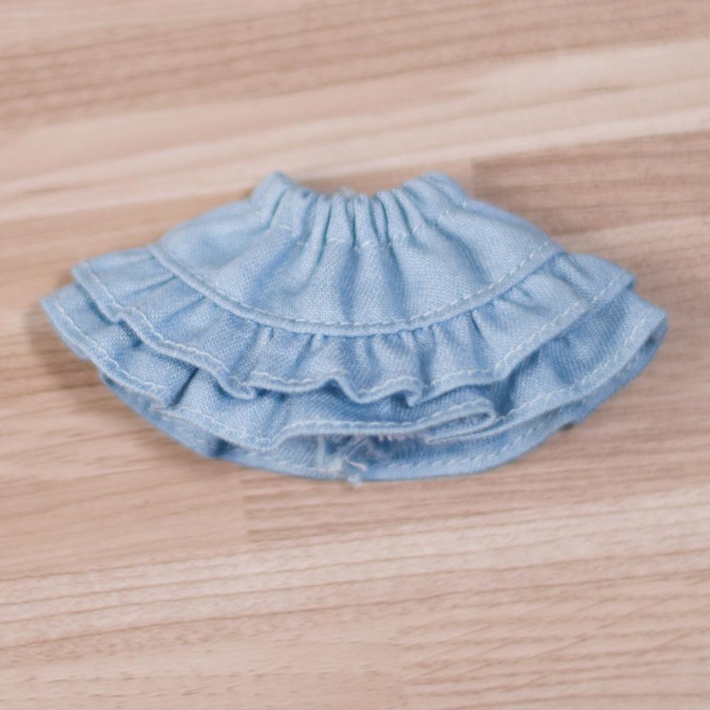 

Повседневная Кукольная Юбка-Торт Короткая Юбка Куклы Полуюбка Одежда для Куклы Ob11 Gsc Ymy Blue