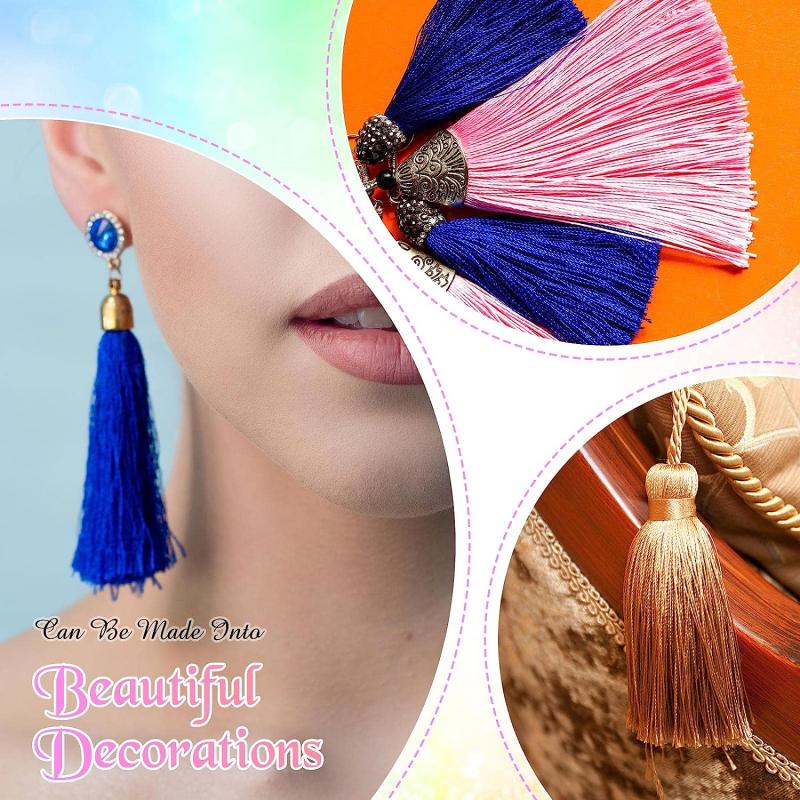 New 10 Yards 15cm Long Tassel Fringe Lace Trim Ribbon Tassels For Curtains Dresses Fringes Sewing Trimmings Accessories Crafts