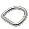 In-stock 316 Stainless Steel Semicircle Seamless Welded D-ring Kayak Surfboard Hardware Pull Buckle.