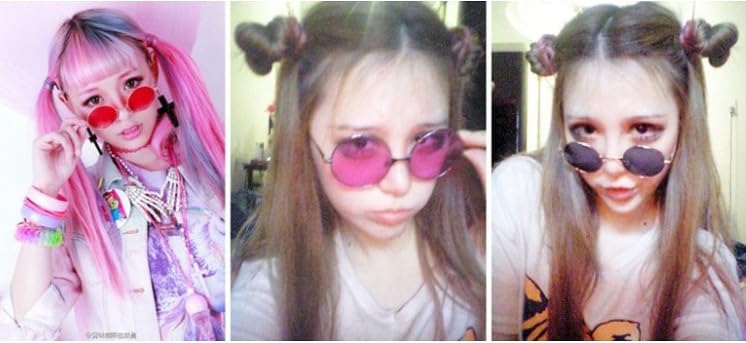 CINECE Polarized Round UV with Case Women's Sunglasses, Color-Changing Design, Ultra-Lightweight, Photochromic, Protection, Driving, Fishing, (Yellow)