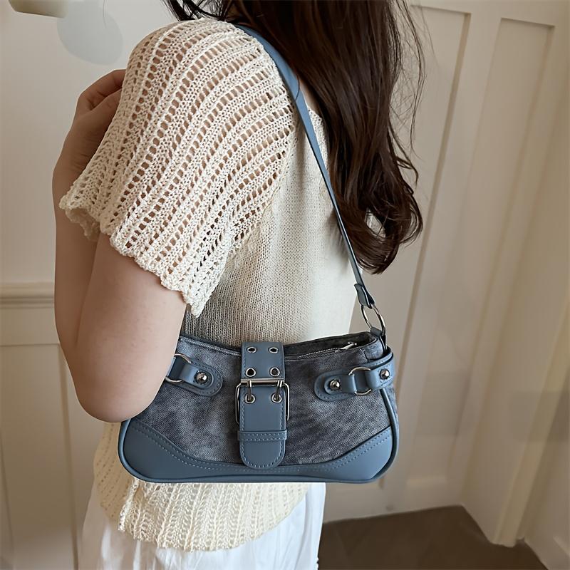 Hot Girl Motorcycle Studded Summer Niche Cute Women's Shoulder Bag/Shoulder Bag, Can Be Carried by Hand, Shoulder, or Crossbody (Two-Way)
