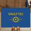 Games V-Vault T-Tec Logo Entrance Door Mat Washable Non-Slip Living Room Sofa Chairs Area Mat Kitchen Welcome Doormat