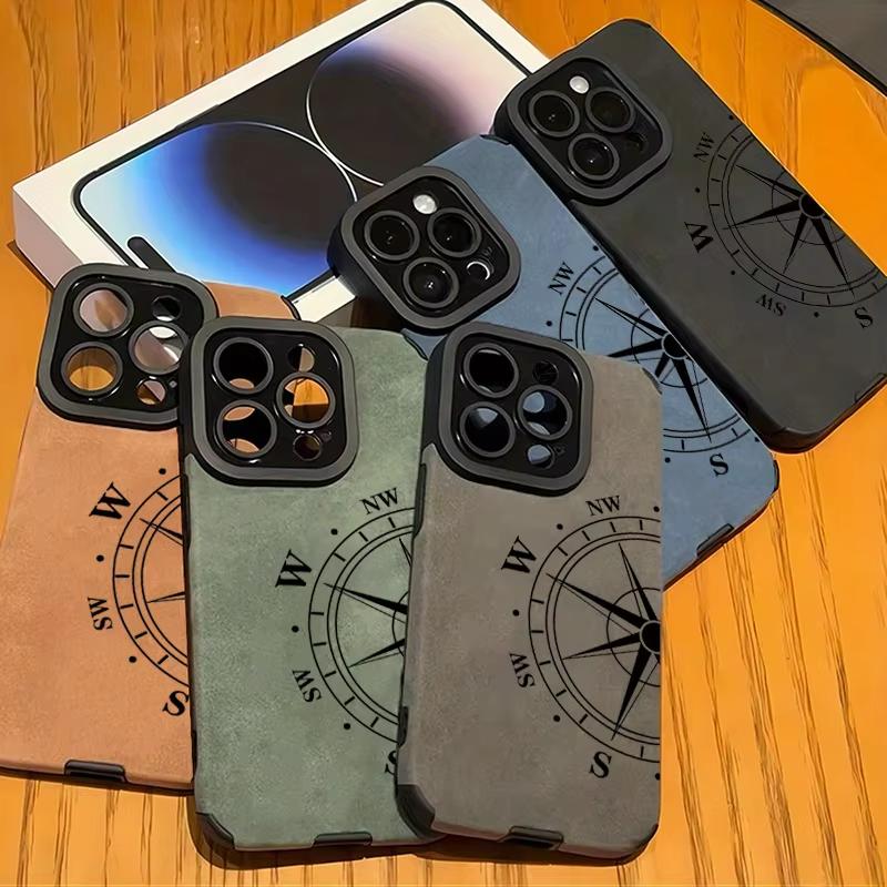 Creative Star Compass Pattern Case For iPhone 16 17 15 Pro Max 14 13 12 11 Pro Max X XR XS Max 16E Plus Shockproof Cover
