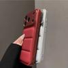 Luxury Down Jacket Phone Case for iPhone 17 16 15 14 13 Pro Max 16Pro 17Pro Shockproof 2-IN-1 Armor Bumper Large Window Cover