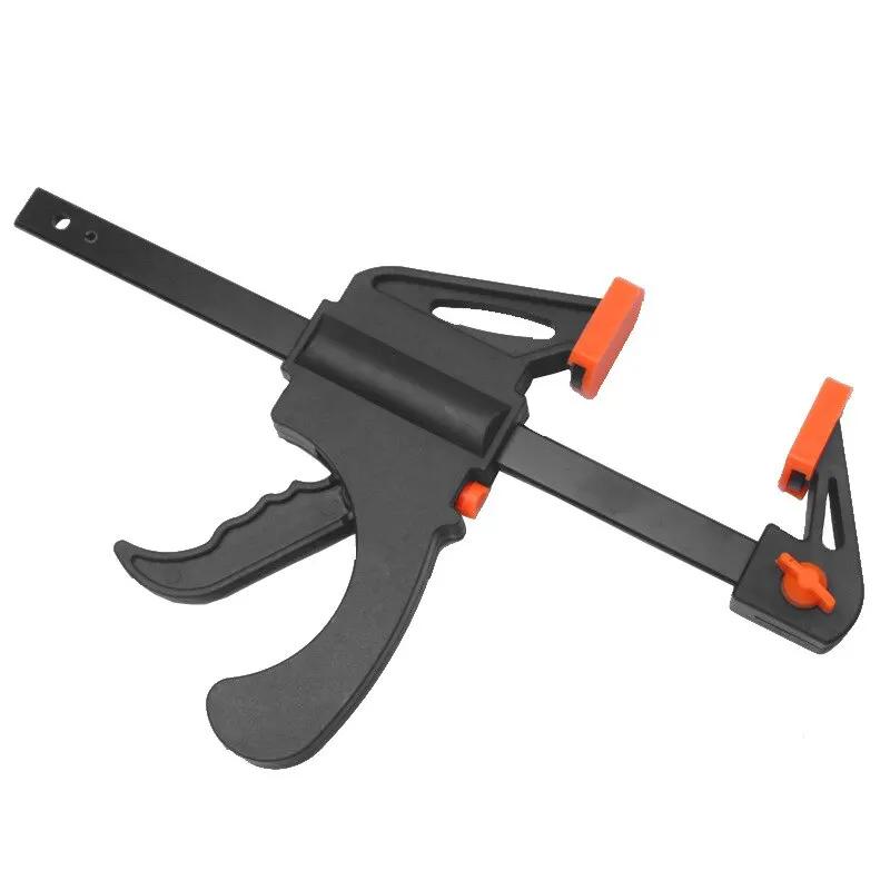 

Набор зажимов для деревообработки F-образного зажима с быстросъемным храповым механизмом для быстрого сжатия, деревообработки, плотницкого дела, ручного инструмента