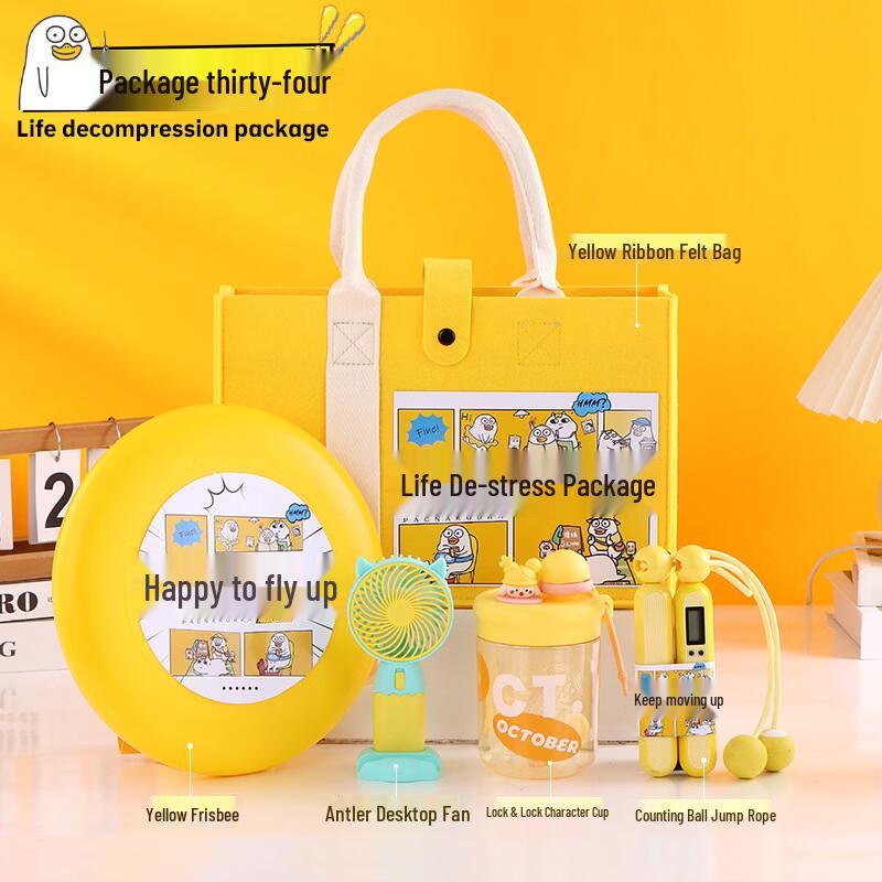 Corporate Gift Set with Water Bottle and Stress Relief Kit