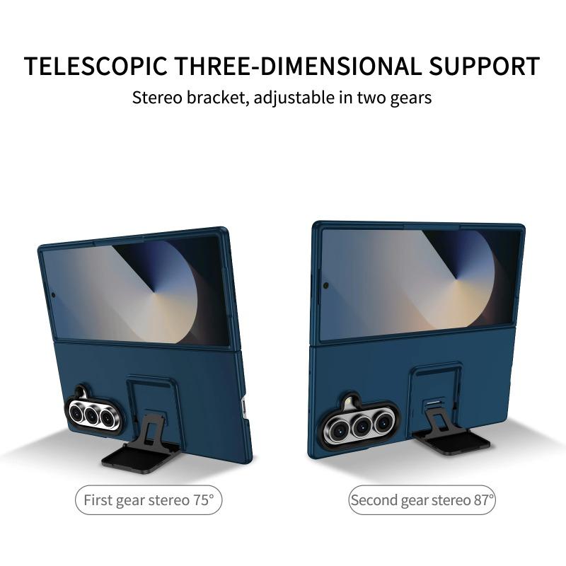 Simple Matte Invisible Holder Case for Samsung Z Fold 7 Fold6 Fold5 Fold4 Fold3 Shockproof Solid Color Protection Cover Funda