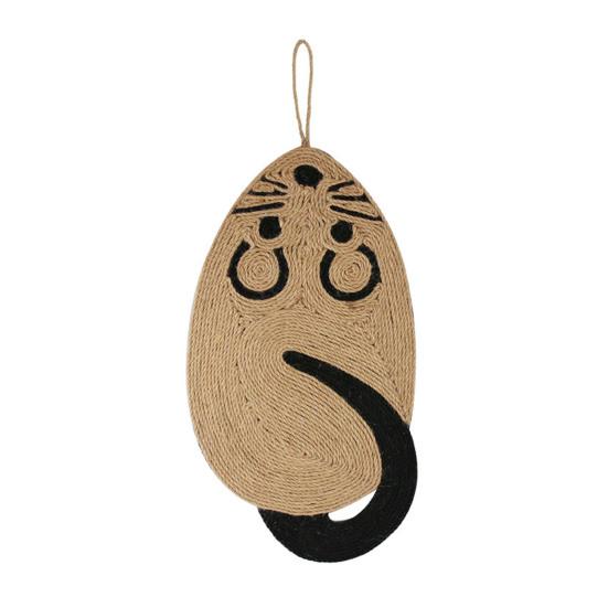 

Sisal Cat Scratching Mat Cute Animal Shape Hanging Cat Scratch Mat Protect Your Furniture Vertical Cat Scratcher for Indoor Cats Rat