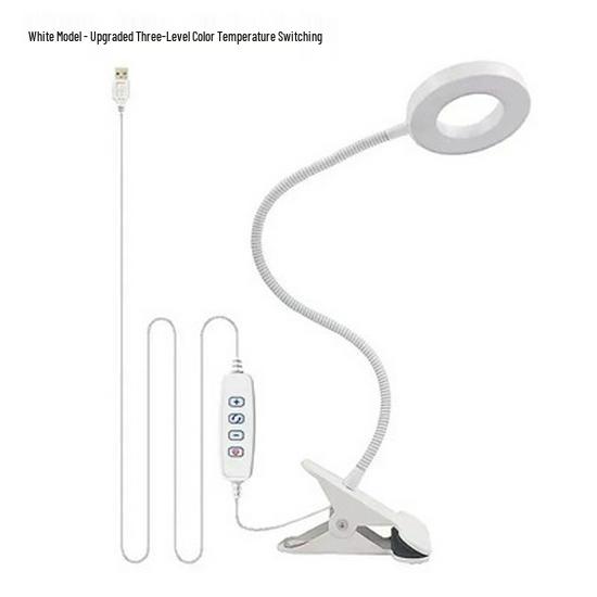 

Портативная светодиодная настольная лампа для перманентного макияжа, нейл-арта, татуировок, наращивания ресниц и учебы с USB-клипсой