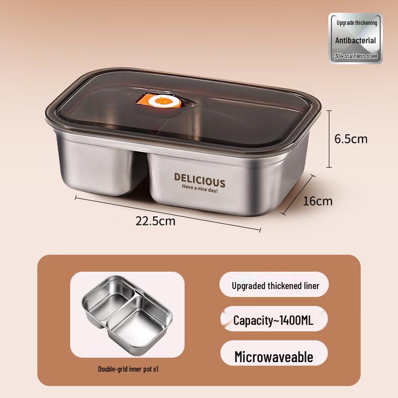 ZISIZ Stainless Steel Insulated Lunch Box