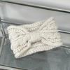 Vintage Y2K Winter Warm Twists Bowknot Hairband for Women Knitting Hairbands Windproof Hair Hoop Sweet Cool Hair Accessories