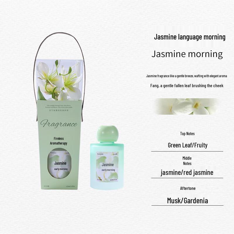 Miaoyijia Jasmine Flameless Aroma Diffuser Gift Set