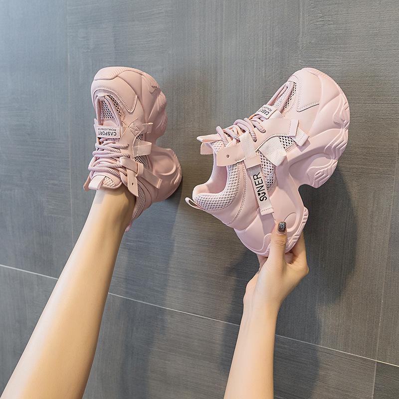 

Dad shoes have an inner height of 8cm on the thick sole. Star casual and fashionable versatile women s shoes 39