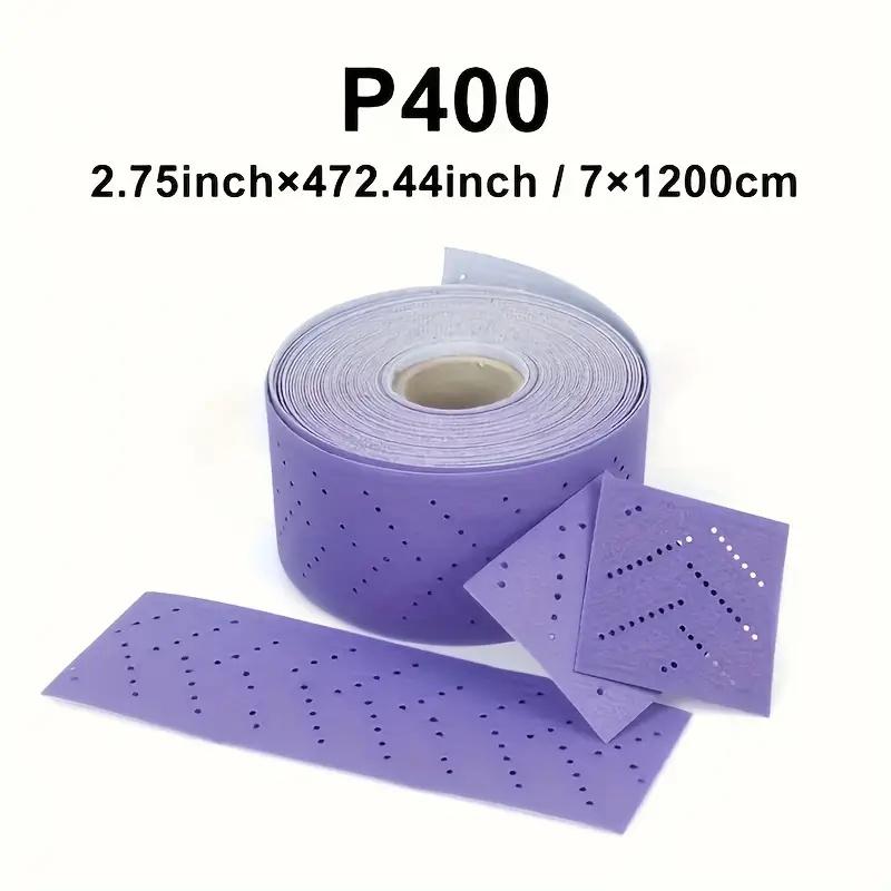 

Rectangular hand torn sandpaper roll emery cloth roll hand sanding board hand planing three-in-one dry sanding purple 70mm/12M