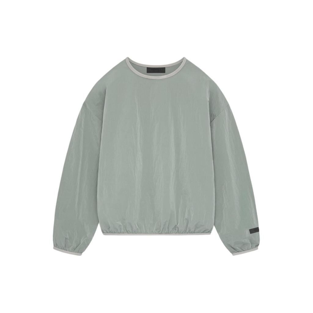 Fear of God Essentials Crinkle Nylon Pullover Crewneck Seal Men Tops Grey 186SP244065F