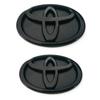 For Toyota Camry Front Grille Badge Trunk Car Logo Modified Black Bottom Suitable for Toyota RAV4 CAMRY COROLLA LANDCRUSER RAV4 VIOS SIENNA YARLS