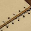 Lace-up Metal Pendant Blank Page Smooth Writing Diary