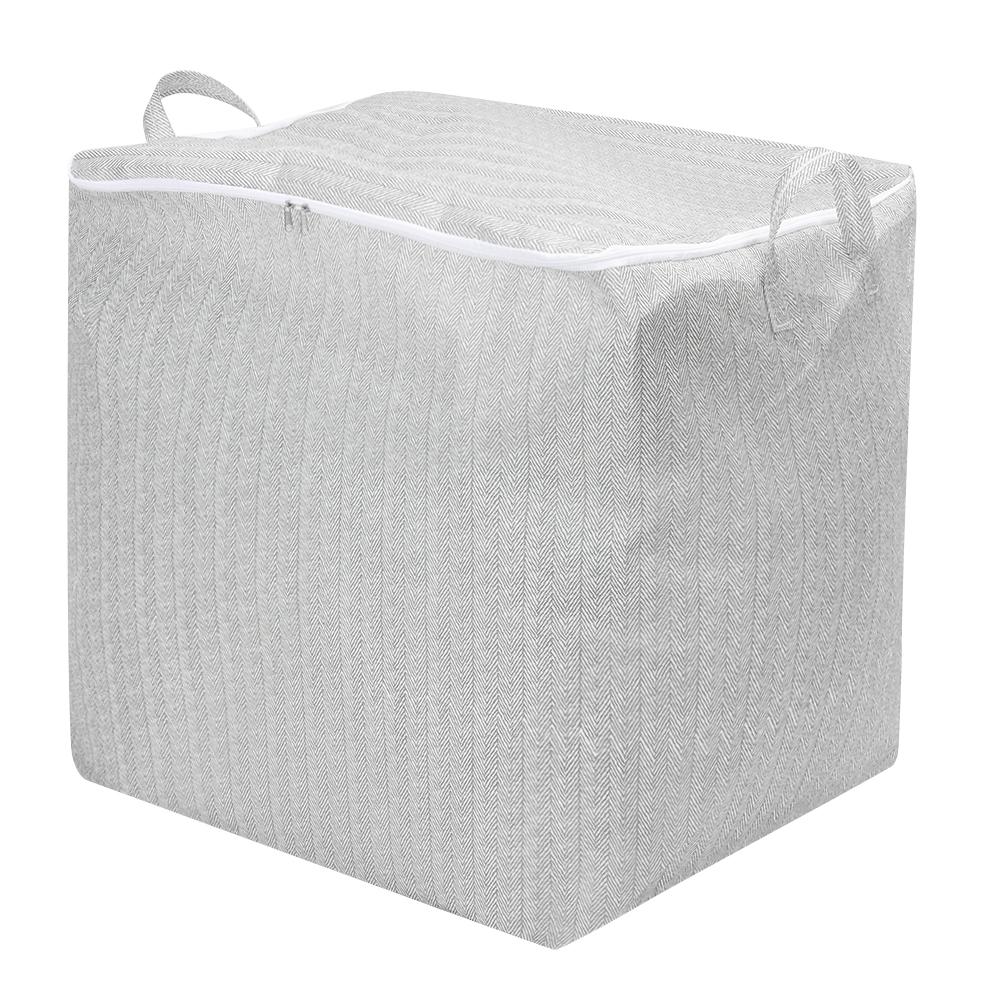 Large-Capacity Clothes Storage Bag With Handle Non-woven Storage Bins  for Travel