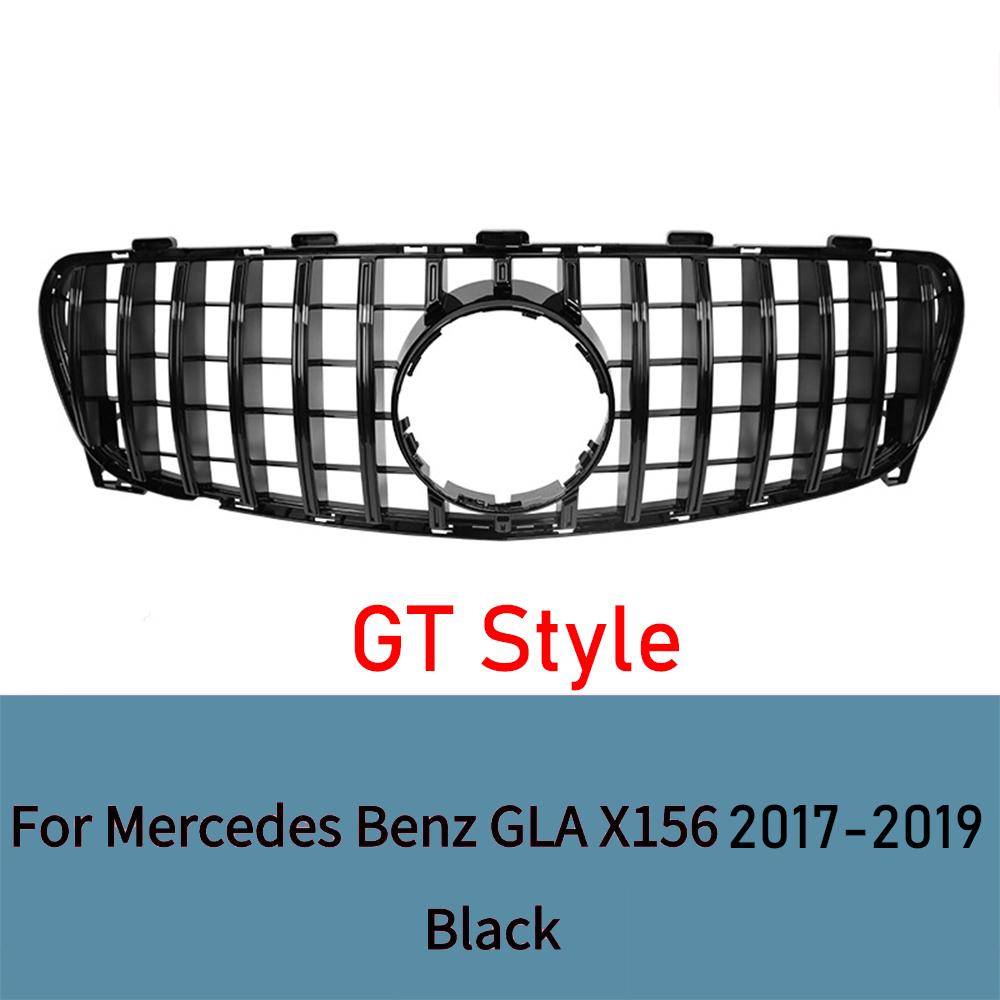 

For Mercedes-Benz GLA Class X156 2017-2019 Front Bumper Grille GT Diamond Style GLA200 GLA250 GLA260 ABS Car Styling