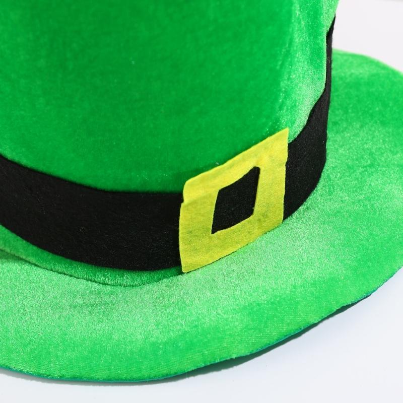 Irish polyester hat, suitable for family holiday parties, durable and breathable fabric