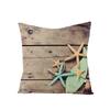 New Retro Style Polyester Pillow Cover Conch Shell Printed Cushion Pillow Cover Home Furnishings