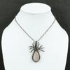 Rose Quartz Copper Pendant Copper Wire Wrapped Jewelry Handmade Spider Pendant Gemstone Copper Pendant Gift For Mother Wire Wrapped Pendant