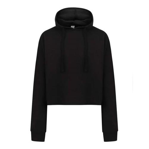 SF Women Womens/Ladies Slounge Cropped Hoodie