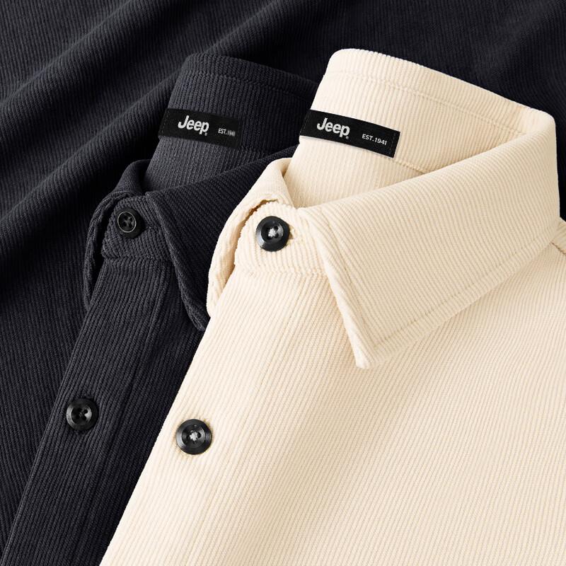 JEEP Men's Loose-Fit Corduroy Long Sleeve Shirt