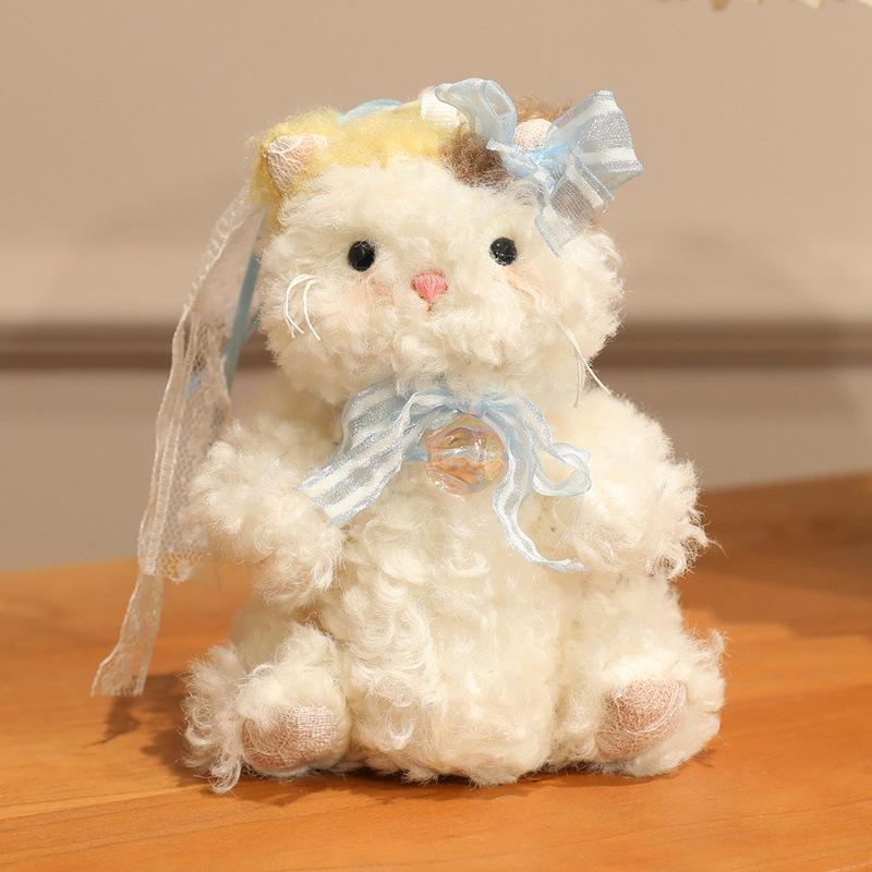 

Ms. Nicole s Calico & White Cat Figurines: Plush Kitty Collectibles for All Ages 15cm/40g