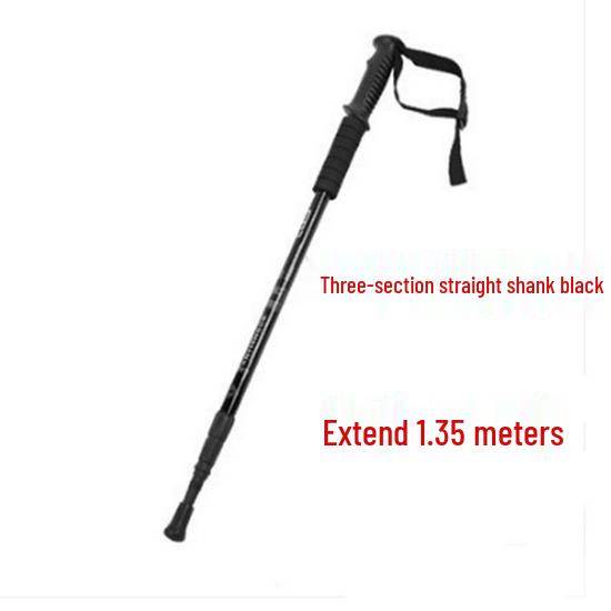 Leichter, faltbarer Senior Nordic Walking Trekkingstock mit geriffeltem 4-teiligem Teleskopgriff