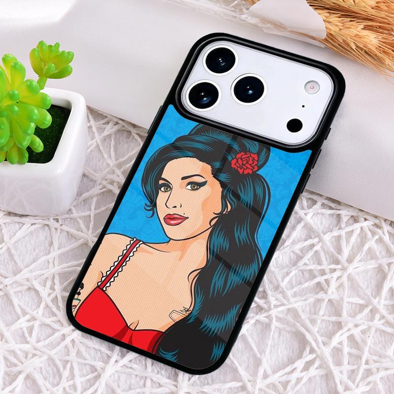 Amy Winehouse Phone Case for iPhone 17 Air 16 15 11 12 14 13 Pro Max Shockproof Cover