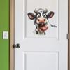 1PC Funny Cute Cartoon Cow Room Decoration Living Room Bedroom Decoration Toilet Stickers Wall Stickers
