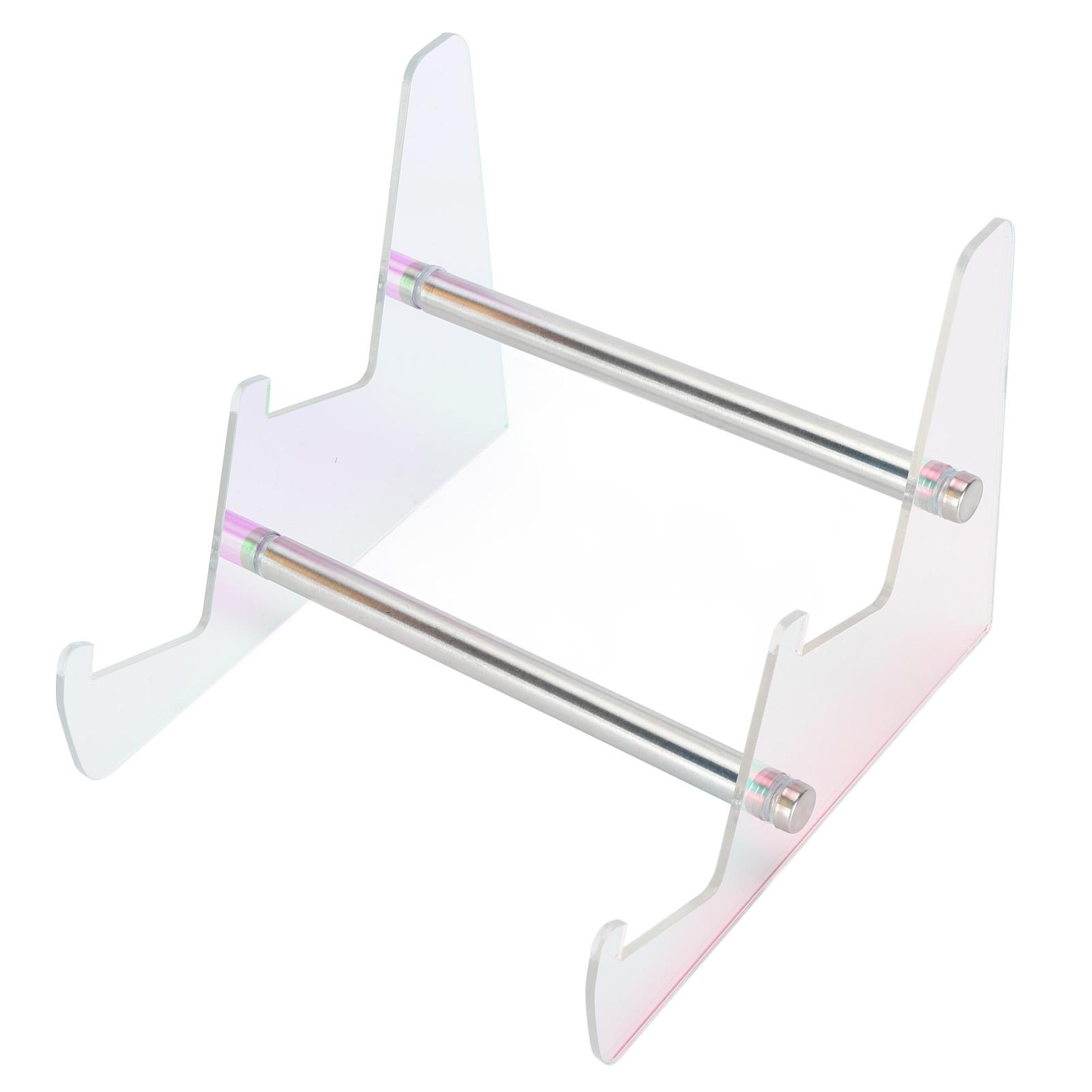 

Акриловая подставка для клавиатуры Съемный настольный органайзер для механических клавиатур Стойка для хранения для офисной экспозиции Двухслойная