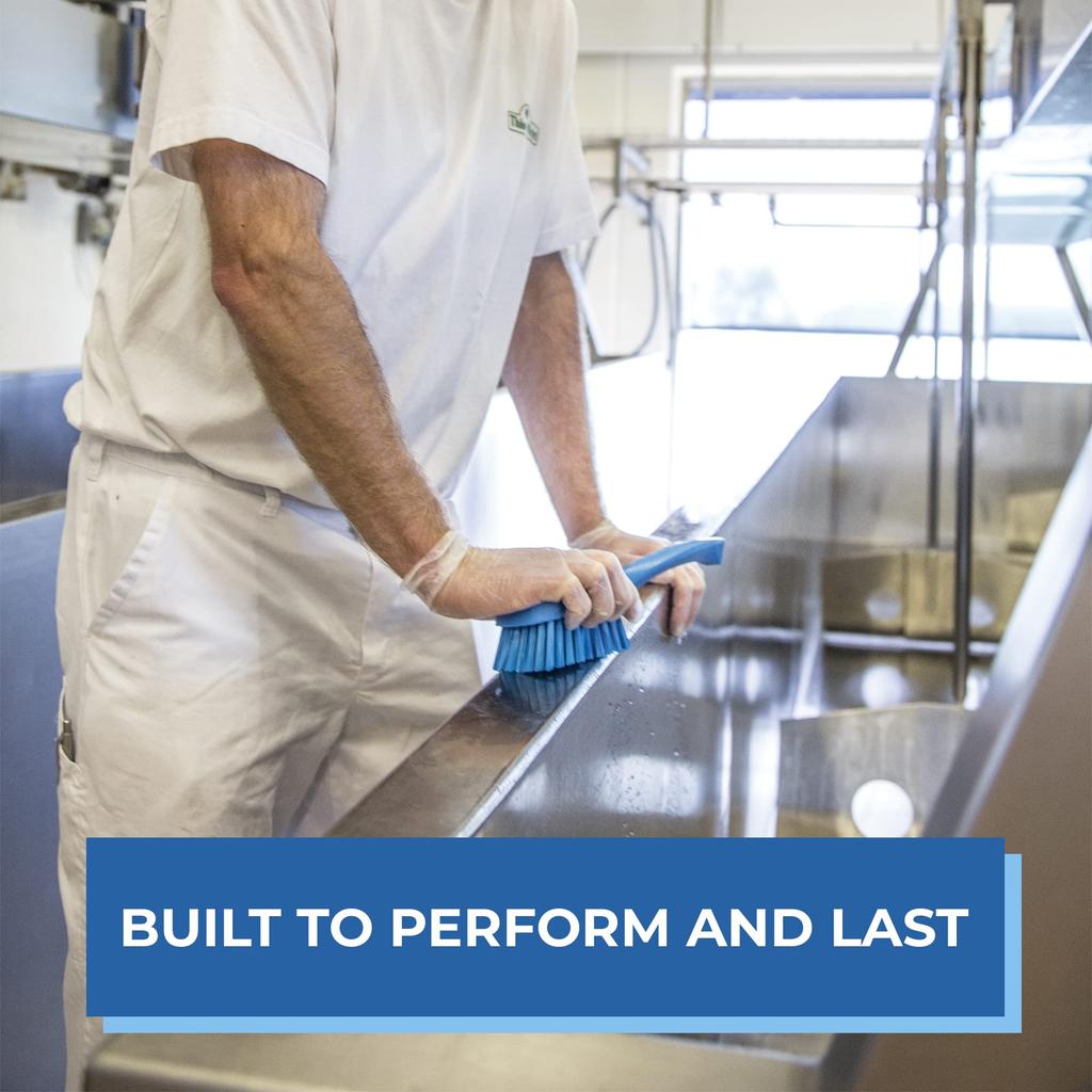 Kyowa Clean Vikan Handled Brush Hard Type Red 4192 Total Length 25cm