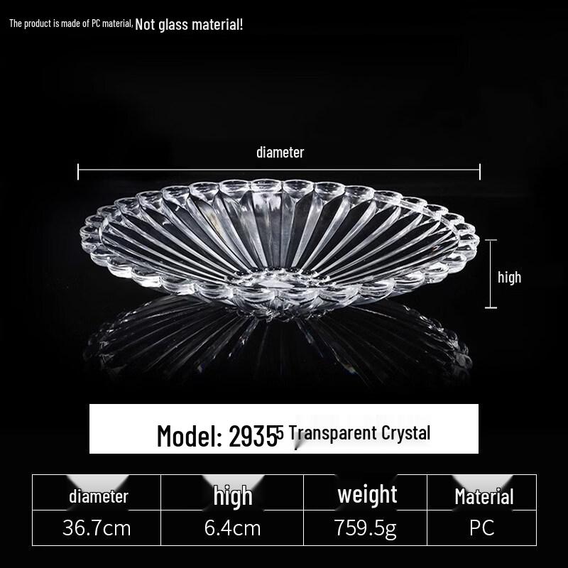 

Hanyou Утолщенная Круглая Прозрачная Пластиковая Пластина из Поликарбоната