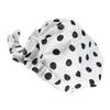 Brand new revised full circle elastic adjustment printed waterproof shower cap bow strap round hat