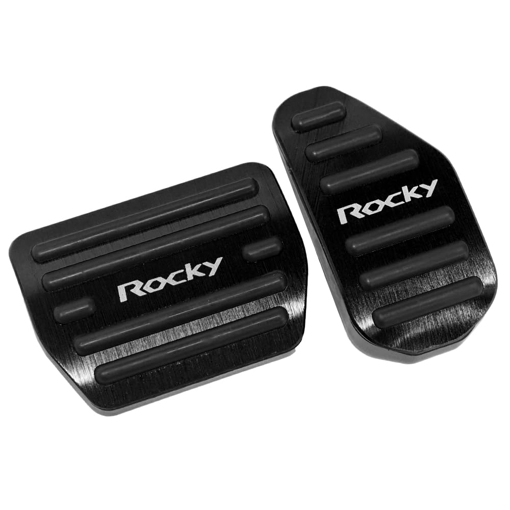XIKER Aluminum Pedal Covers for Daihatsu Rocky Easy No Drilling Genuine Replacement Brake and Accelerator Custom Interior and Set A200S/A210S,