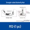M4-M24 304 Stainless Steel Large Ear Ram's Horn Disc Butterfly Nut