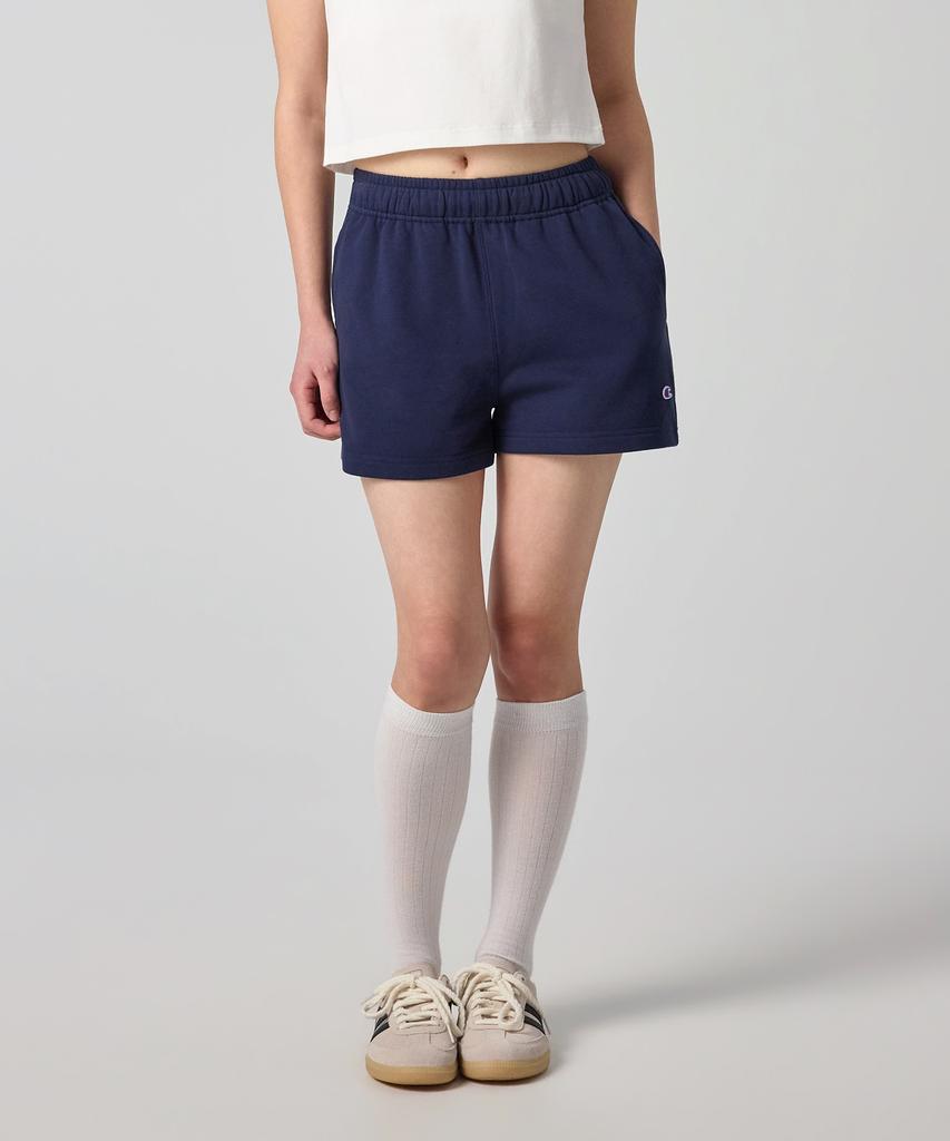CHAMPION Women'S C-Logo Sweat Shorts Navy