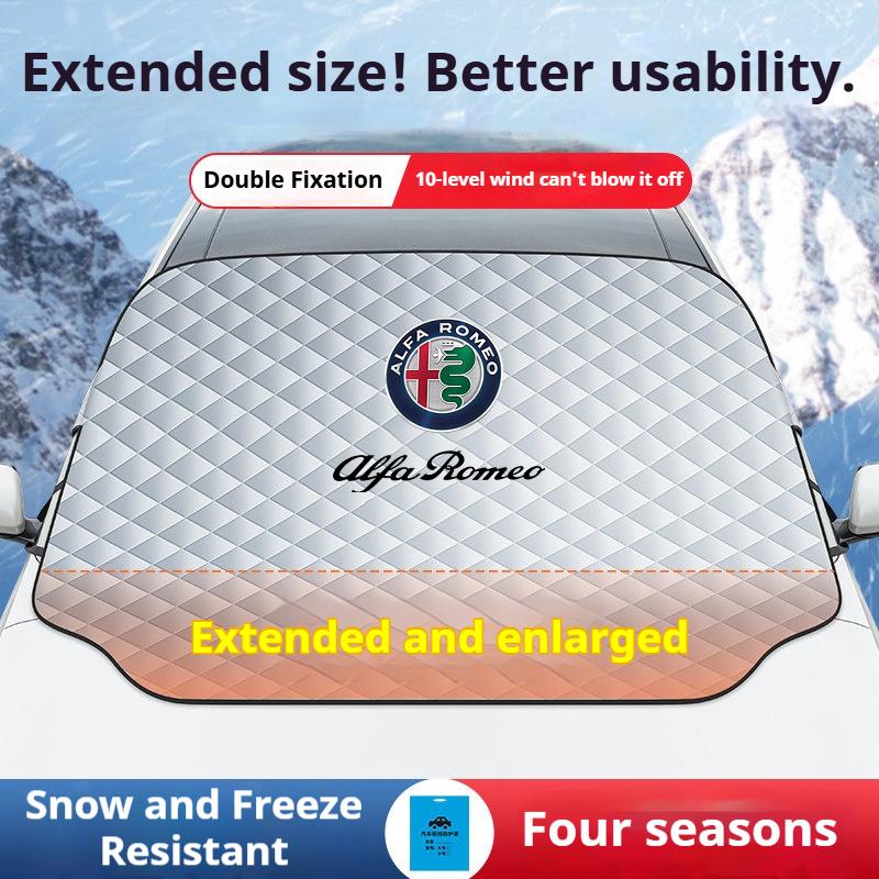 AGR1 Car Front Windshield Sunshade Prevention Snow Shield Waterproof Cover For Alfa Romeo Giulietta 159 147 156 166 Mito Giulia GT